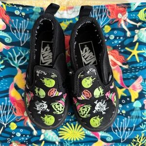 Trippy Drip Glow Slip-On Vans Toddler Size 6.5
